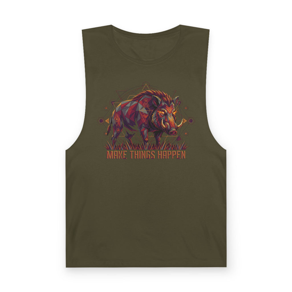 Make Things Happen – Wild Boar Men’s Tank (Front Only)
