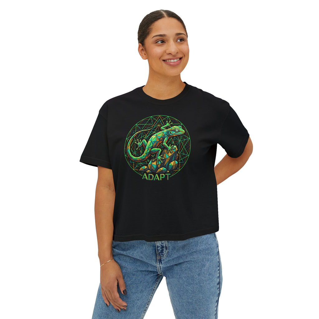 Adapt – Sacred Gecko Women’s Boxy Tee