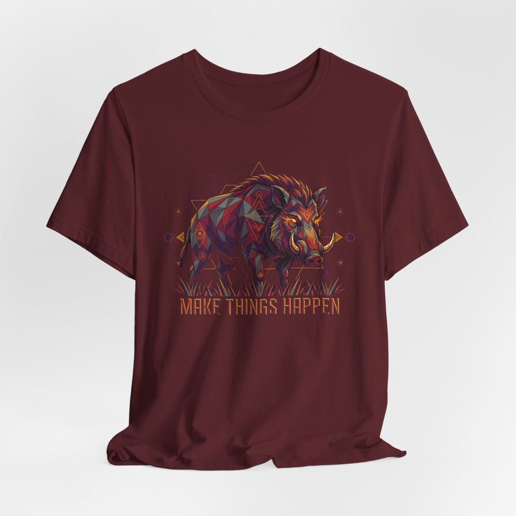 Make Things Happen – Wild Boar Tee (Front Only)