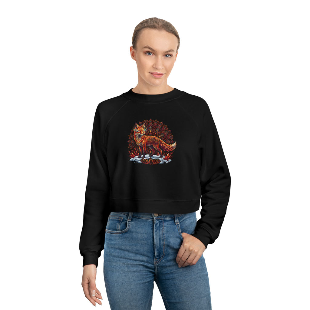 Solitude – Sacred Fox Cropped Fleece Pullover