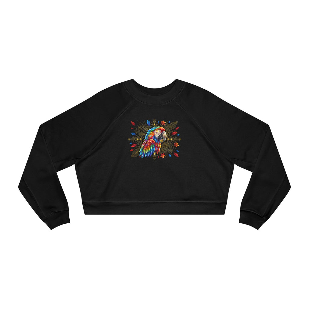 Celestial Guacamaya – Crop-Top Frequency Pullover
