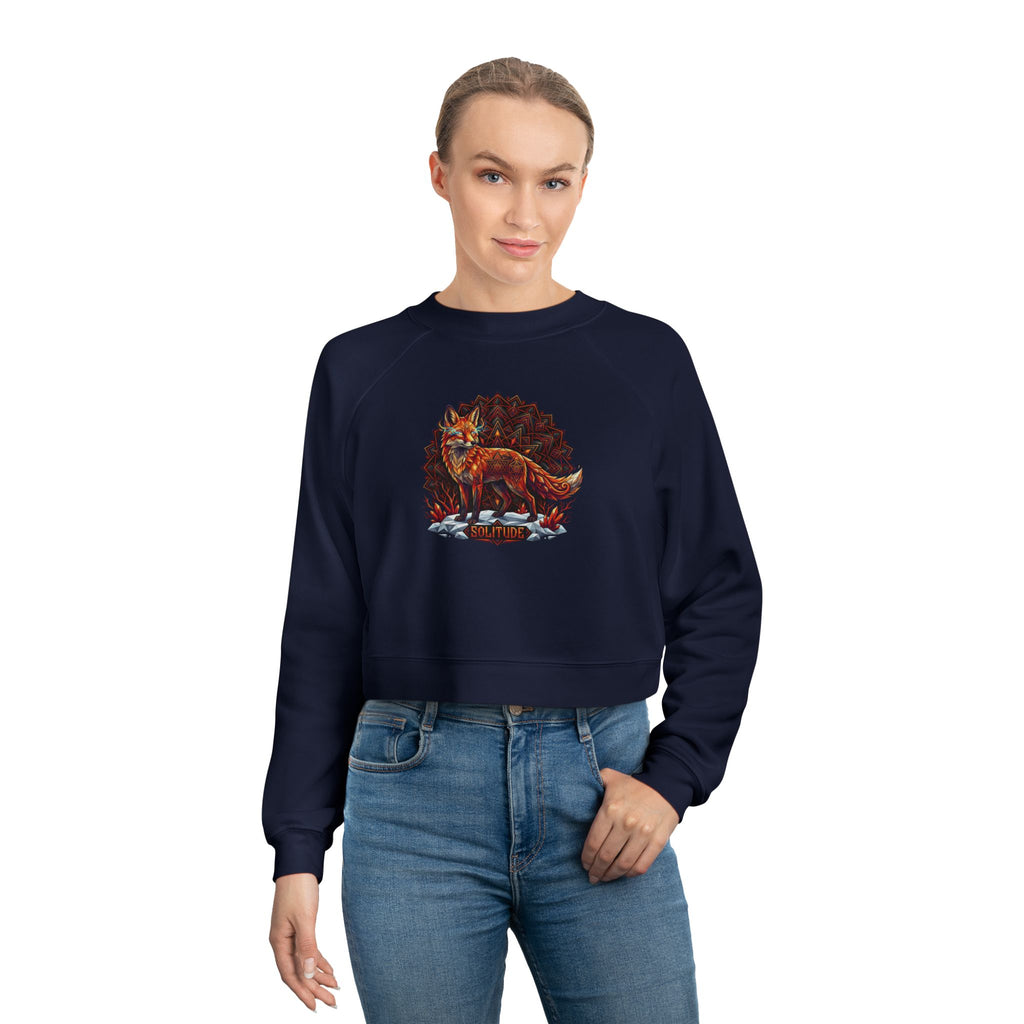 Solitude – Sacred Fox Cropped Fleece Pullover