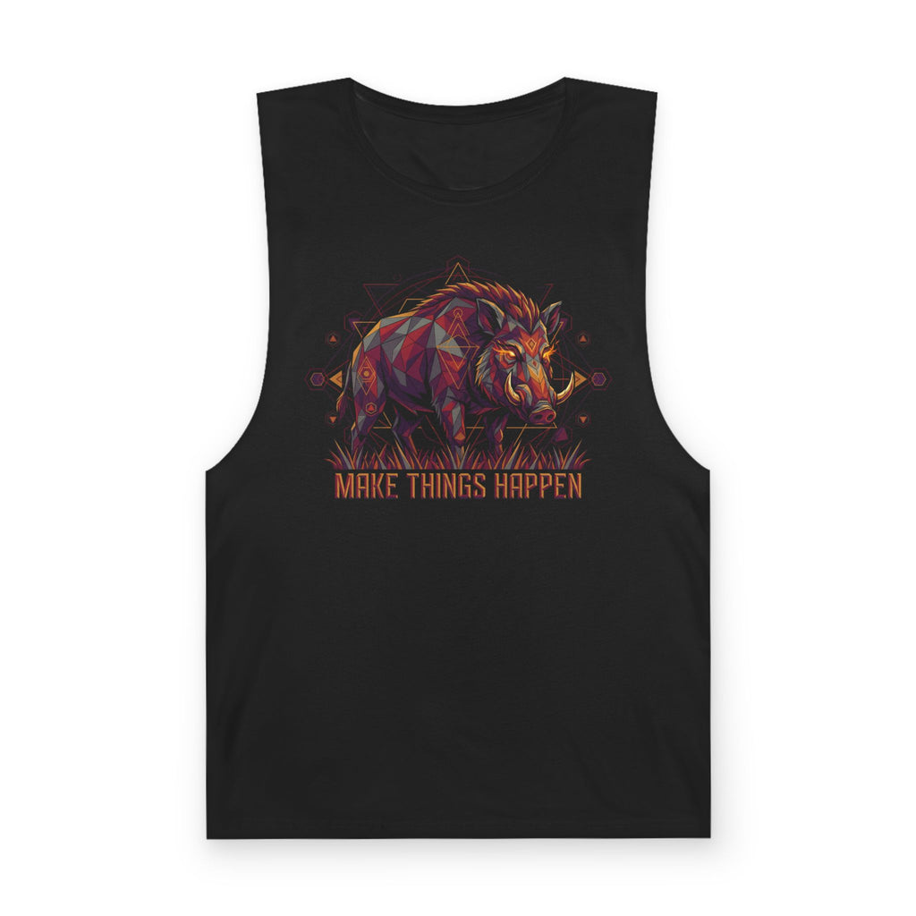 Make Things Happen – Wild Boar Men’s Tank (Front Only)