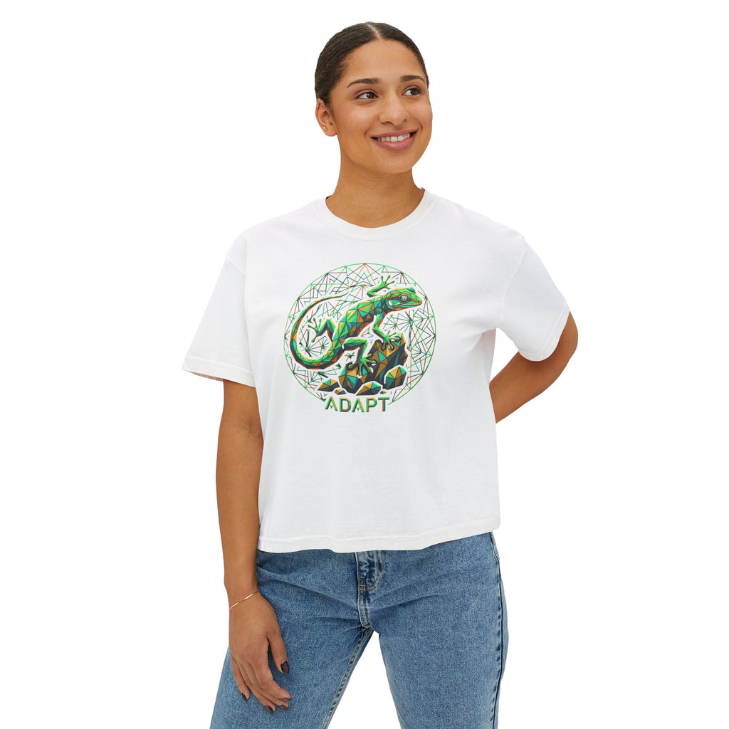 Adapt – Sacred Gecko Women’s Boxy Tee