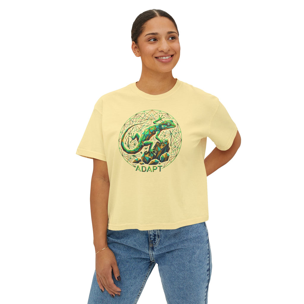 Adapt – Sacred Gecko Women’s Boxy Tee