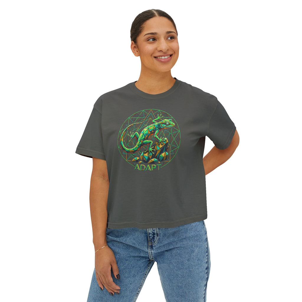 Adapt – Sacred Gecko Women’s Boxy Tee