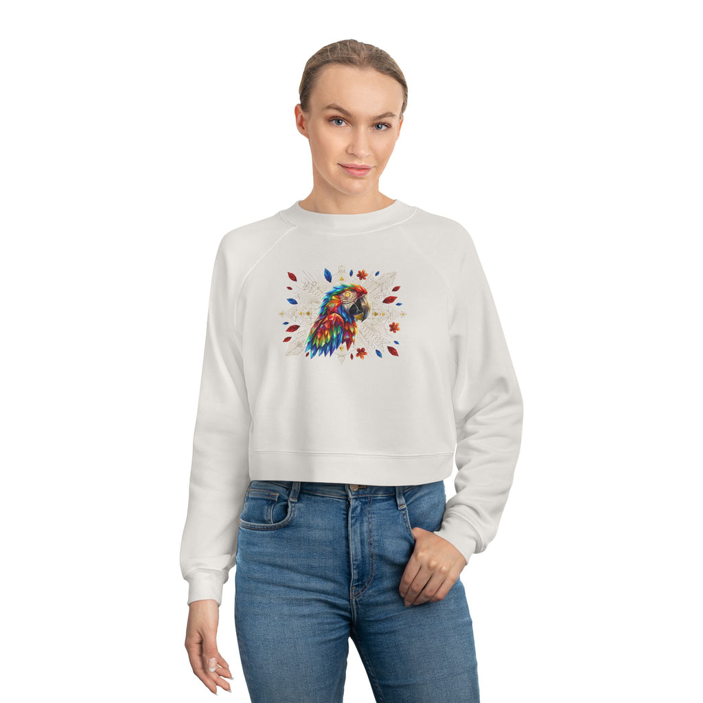 Celestial Guacamaya – Crop-Top Frequency Pullover