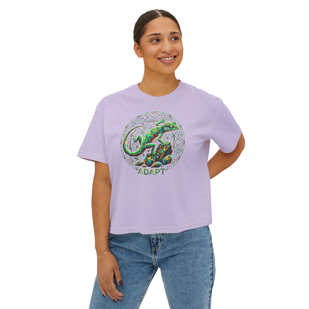 Adapt – Sacred Gecko Women’s Boxy Tee