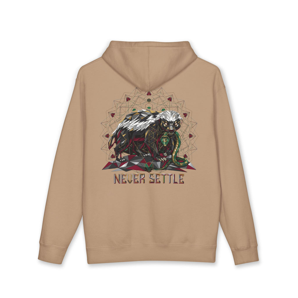 Never Settle – Sacred Honey Badger Hoodie