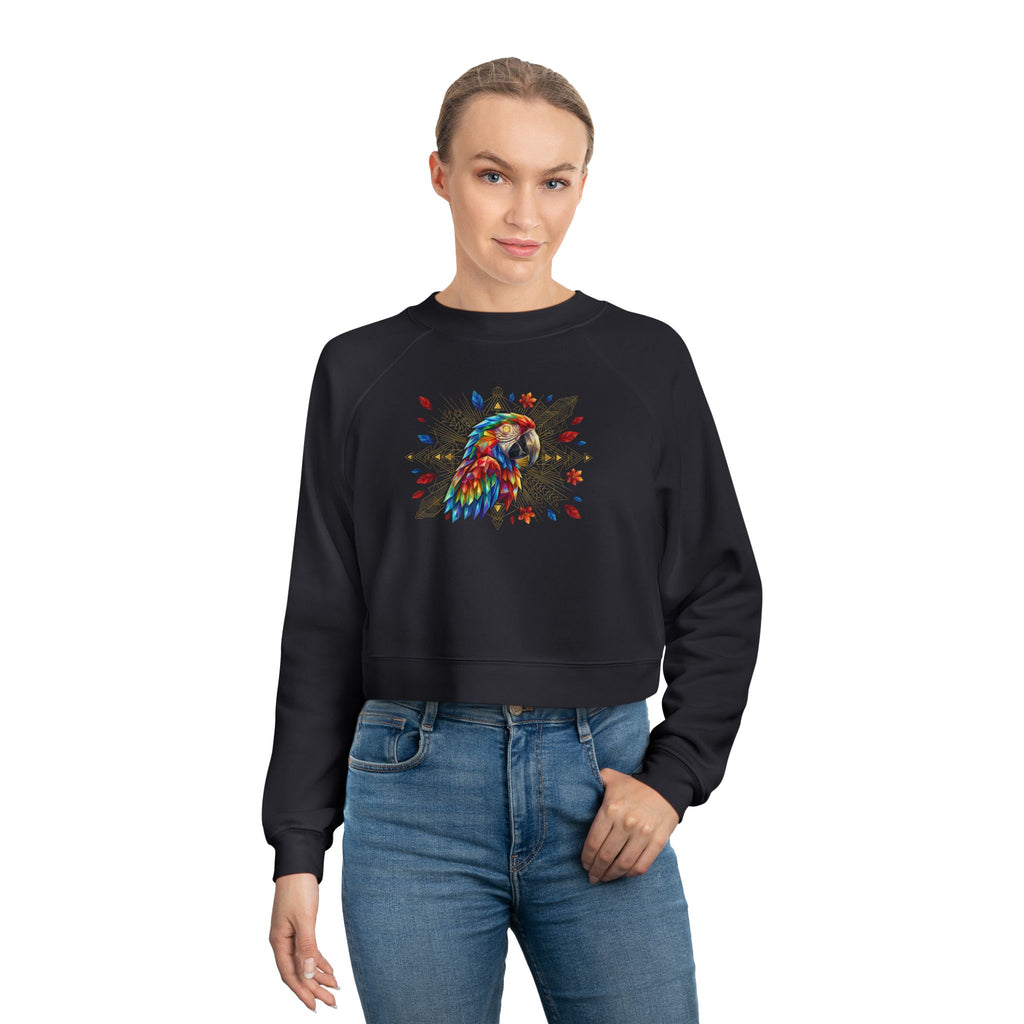 Celestial Guacamaya – Crop-Top Frequency Pullover