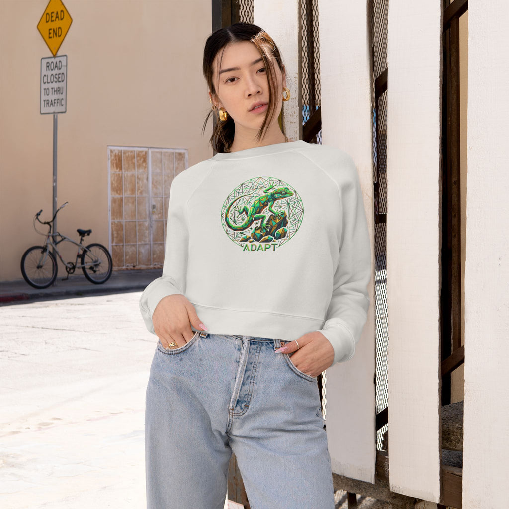 Adapt – Sacred Gecko Cropped Fleece Pullover