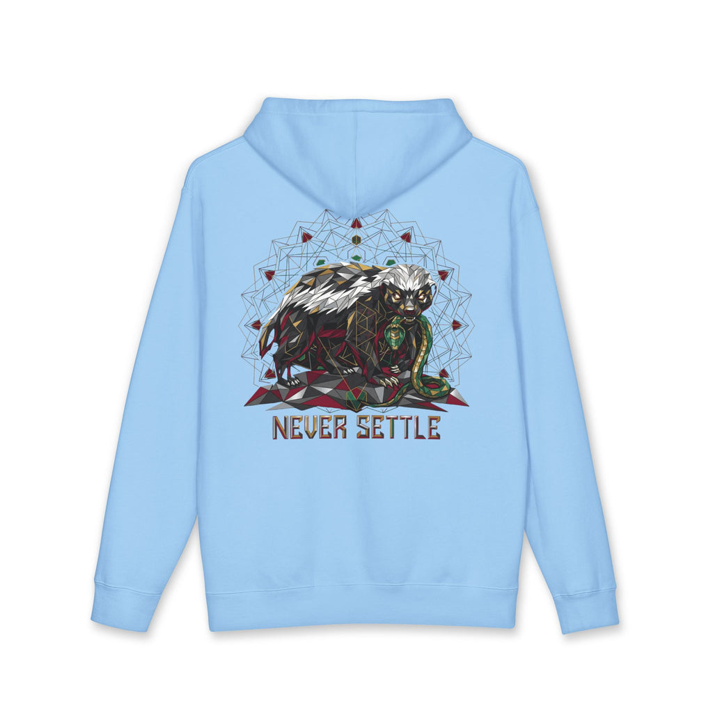 Never Settle – Sacred Honey Badger Hoodie